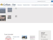 Tablet Screenshot of callian.fr